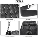 Skull rivets backpack