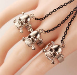 skulls ring wolf slave bracelet