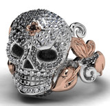 Skull bling ring