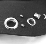 Skulls and rivets newsboy cap