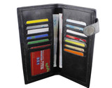 Skull and cross long wallet with chain