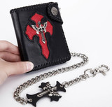 Red cross snd skull wallet