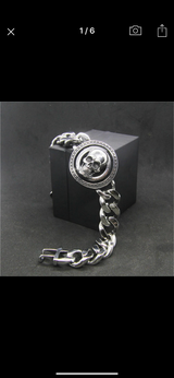 Skull mens bracelet