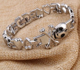 Skull and crossbones bracelet