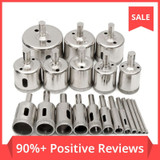 20 stücke Diamant Beschichtete Bohrer Bit Set Fliesen Marmor Glas Keramik Loch Sah Bohren Bits Für Power Werkzeuge 3mm-50mm