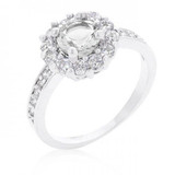 Bella Birthstone Engagement Ring In Clear (size: 05) (pack of 1 ea)