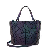 Lovevook women handbag luxury shoulder bag set geometric luminous bag Tote crossbody bag female purse and wallet for ladies 2020