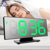 LED Mirror Digital Alarm Clock Electronic Watch Table Multifunction Snooze Night Display LED Desktop Alarm Clocks Despertador