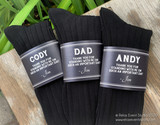 Black Ribbed Luxury Men's Socks
