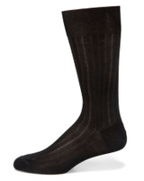 Black Ribbed Luxury Men's Socks