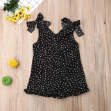 Polka Dot Sleeveless Romper