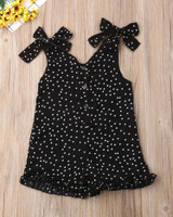 Polka Dot Sleeveless Romper