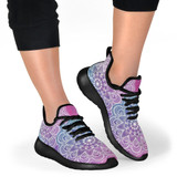 Faded Mandala Mesh Knit Sneakers