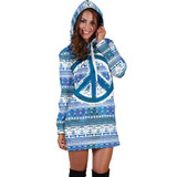 Bus and Peace Hippie Women's Hoodie Dress