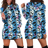 Skulland CrossBones | Premium Ladies Hoodie Dress