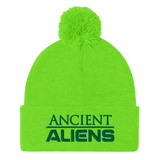 Ancient Aliens Logo Pom Pom Knit Beanie Ancient Aliens Logo Pom Pom Knit Beanie
