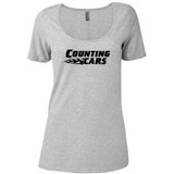 Counting Cars Logo Women's Relaxed Scoop Neck T-Shirt