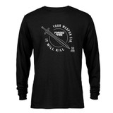 HISTORY Forged in Fire Series It Will Kill Crest Sword Long Sleeve T-Shirt
