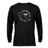 HISTORY Forged in Fire Series It Will Kill Crest Axe Long Sleeve T-Shirt