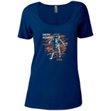 Ancient Aliens Astronaut Women's Relaxed Scoop Neck T-Shirt