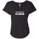 Ancient Aliens Logo Women's Tri-Blend Dolman T-Shirt