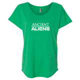 Ancient Aliens Logo Women's Tri-Blend Dolman T-Shirt