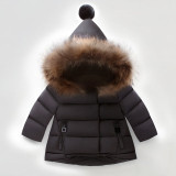 Winter Coat Faux Fur Collar
