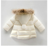 Winter Coat Faux Fur Collar