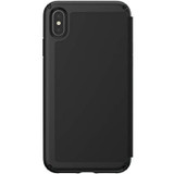 Speck Products Presidio Folio Leather iPhone Xs Max Case, Black/Black