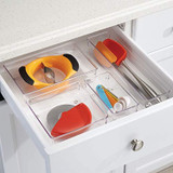 iDesign Linus BPA-Free Plastic Drawer Organizer - 3.25" x 9.75" x 2.25", Clear