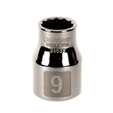 9mm Easy-To-Read Socket, 12 pt. STD, 3/8 in. drive