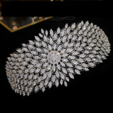 Brilliant Cubic Zirconia Crystal Tiara Headband Crown