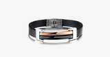 Dual Tone Korean Style Men’s Bracelet in Stainless Steel