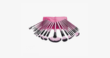 24 Piece Professional Makeup Brush Set with Case - Hot Pink 24 Piece Professional Makeup Brush Set with Case - Hot Pink
