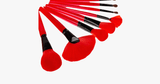 24 Piece Royal Red Make Up Brush Set 24 Piece Royal Red Make Up Brush Set