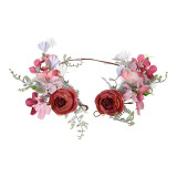 Bohemian Flower Crowns Beach Hawaii Floral Garland Romantic Rose Wedding Wreaths