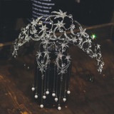Silver Star Bridal Birthday Party Crown Fashion Princess Hair Accessories