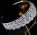 Princess Crown Cubic Zirconia Wedding Head Jewelry Tiara