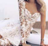 Western Country Boho Wedding Jumpsuit With Detachable Lace Train