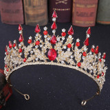 18 Styles of Vintage Baroque Crystal Tiaras Crowns  Party Hair Accessory