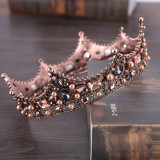 18 Styles of Vintage Baroque Crystal Tiaras Crowns  Party Hair Accessory