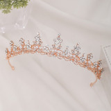 Rose Gold Flower Bride  Wedding Tiara Crown Headband Rose Gold Flower Bride  Wedding Tiara Crown Headband