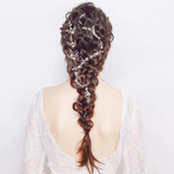 European Leaves Bridal Hairband  Crystal Tiara Hair Jewelry