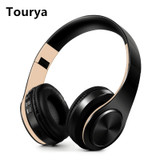 Tourya B7 Wireless Headphones Bluetooth Headset Foldable Headphone Adjustable Earphones With Mic for phone Pc Lattop Mp3 TV