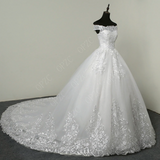 Luxury Lace Embroidery Elegant Wedding Dress Plus Sizes Vestido De Noiva Bride
