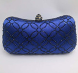 Flower Emerald Green Rhinestone Crystal Clutch Evening Bag Party Wedding  Handbag