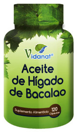 LIVER OIL COD 120 CAP VIDANAT