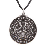 Viking Pendant Necklace Runes Necklace