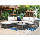 Graphite Modular Corner Unit with Cushion