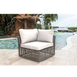 Graphite Modular Corner Unit with Cushion